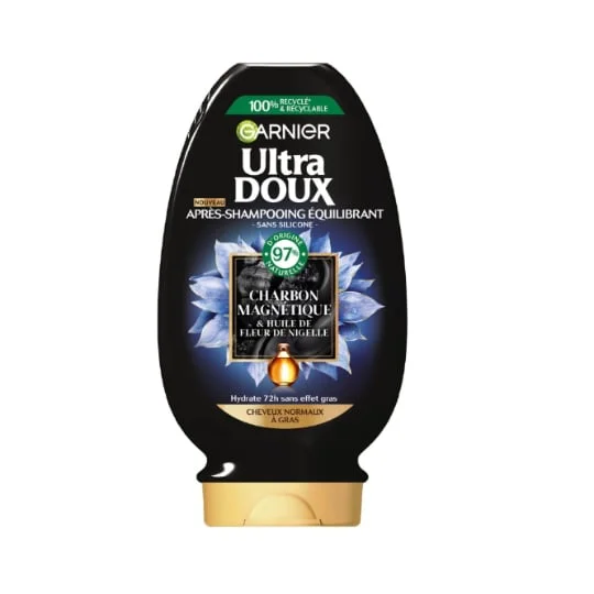 Après-Shampoing Équilibrant Charbon Magnétique & Huile De Fleur De Nigelle