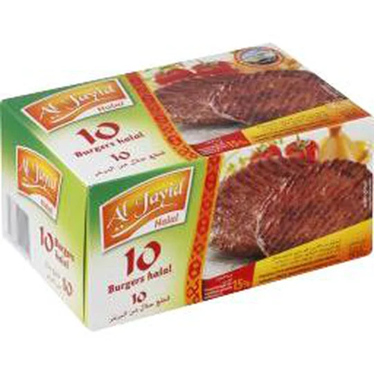 Burgers halal, taux matière grasse <15%