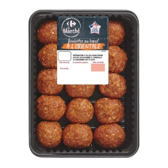 Viande de boeuf: Boulettes à l'orientale