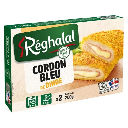 Cordons bleus halal dinde