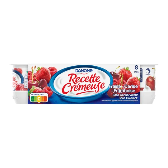 Yaourt aux fruits rouges