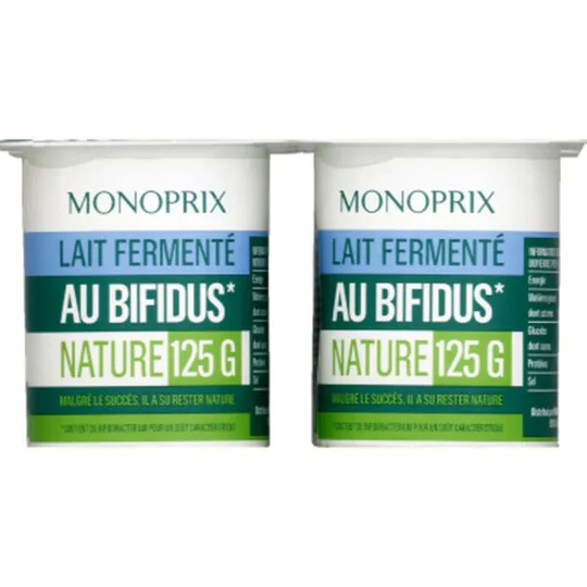 Lait fermenté au bifidus nature