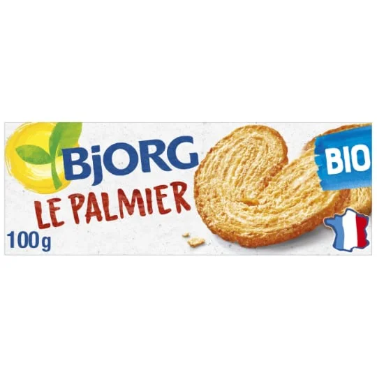 Biscuits palmiers bio