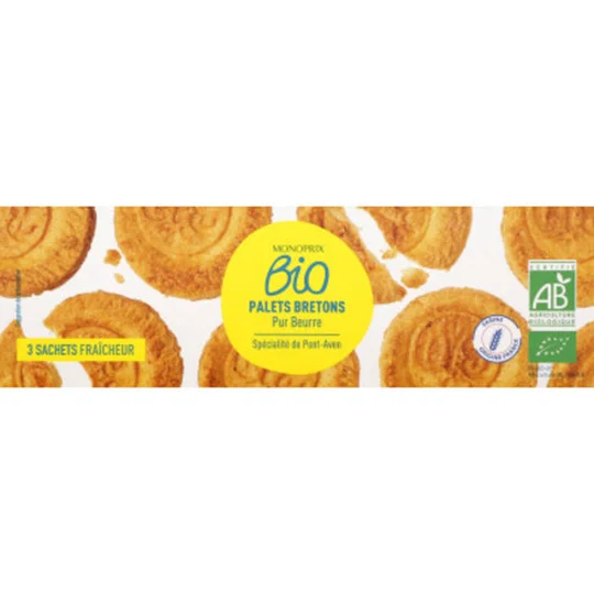 Palets Bretons pur beurre bio