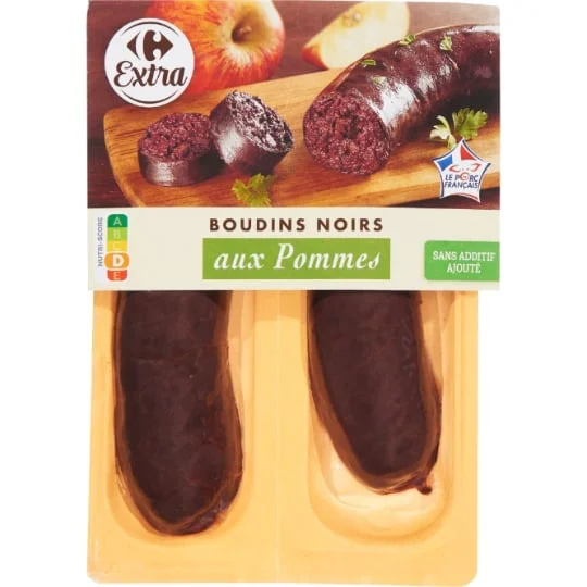 Boudins noirs aux pommes