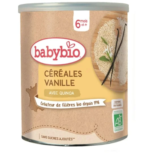 Céréales bébé dès 6 mois, vanille