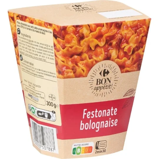 Plat cuisiné Festonate Bolognaise