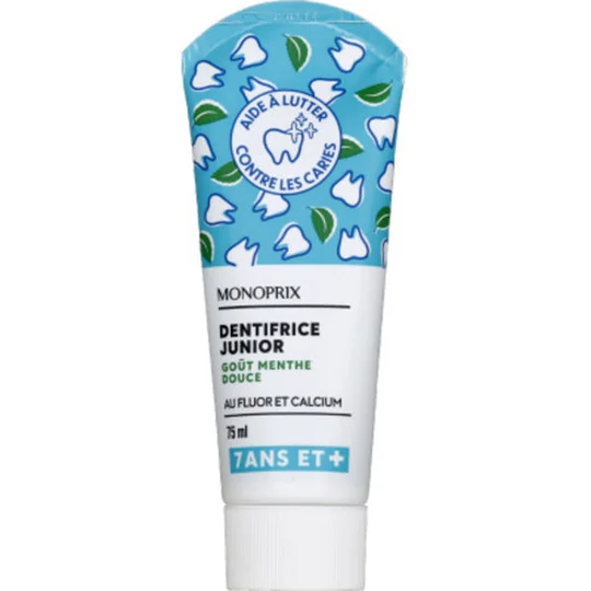 Dentifrice junior menthe