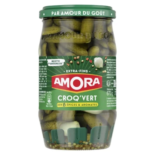 Cornichons 5 épices & aromates extra fins