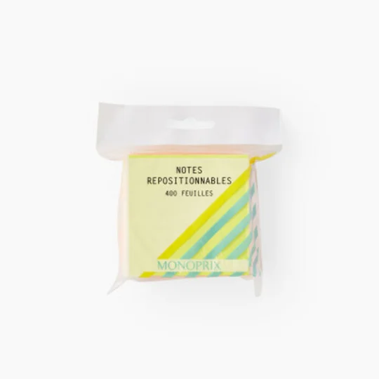 Bloc notes repositionnables x100 feuilles