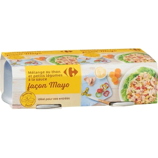 Thon et légumes sauce façon mayo