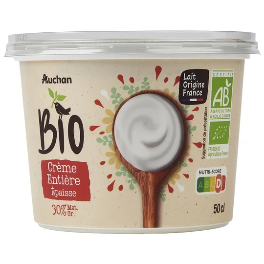 Crème fraîche épaisse entière 30 %