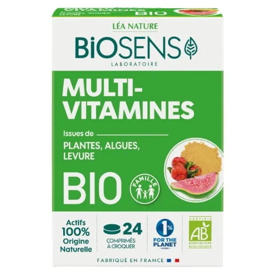 Complément alimentaire multivitaminé Bio