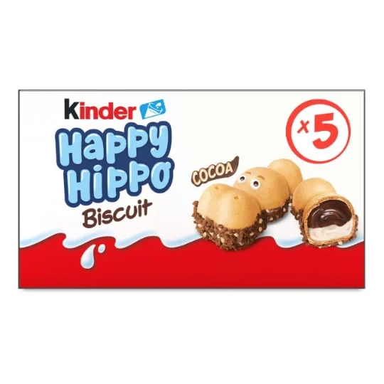 Gaufrettes fourrées au lait et au cacao Happy Hippo
