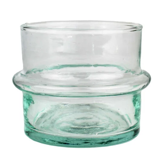 Verre marocain en verre recyclé, 6cm de hauteur