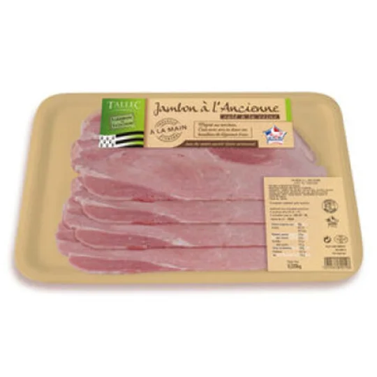 Jambon À L'Ancienne Ac Cuit Au Torchon Tranches X4