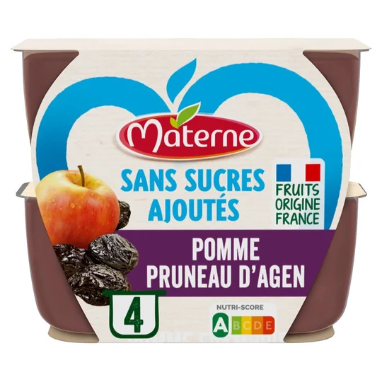 Compote pomme pruneau sans sucres ajoutés