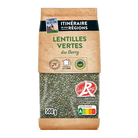 Lentilles vertes du Berry Label Rouge