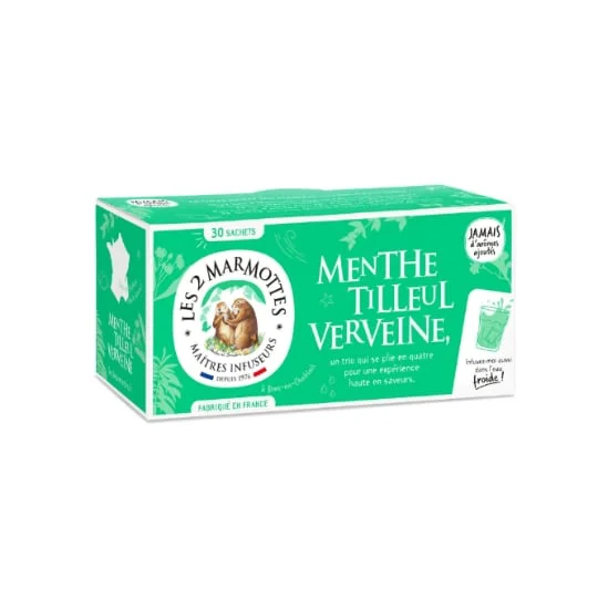 Infusion menthe tilleul verveine