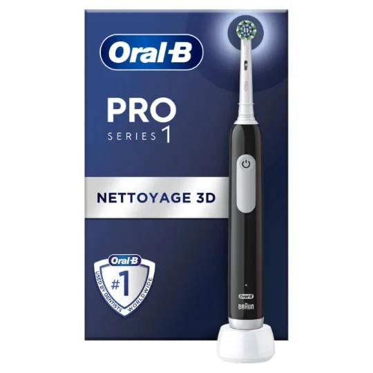 Brosse À Dents Electrique Noire Series 1 Pro avec Chargeur