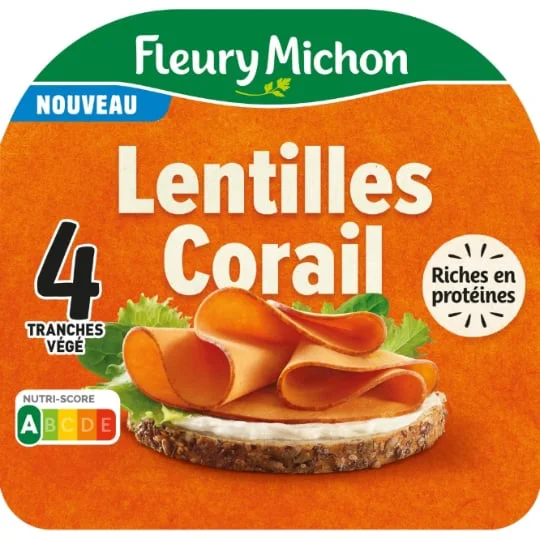 Tranches de lentilles corail