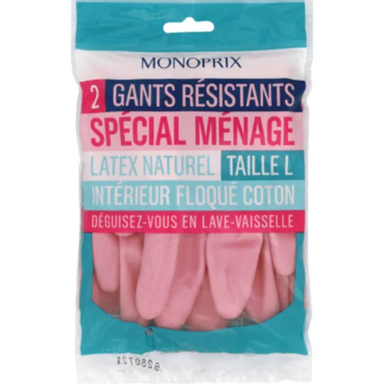Gants résistants spécial ménage Taille L