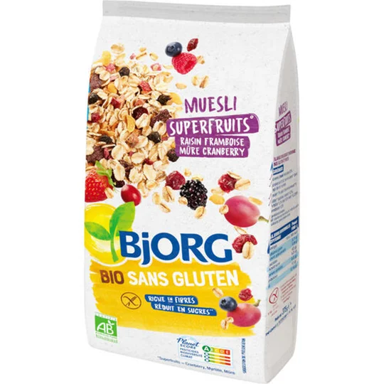Muesli Superfruits Sans Gluten Bio