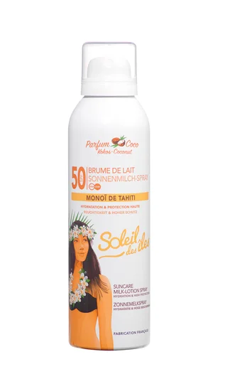 Brume de lait hydratation et protection haute parfum coco SPF50