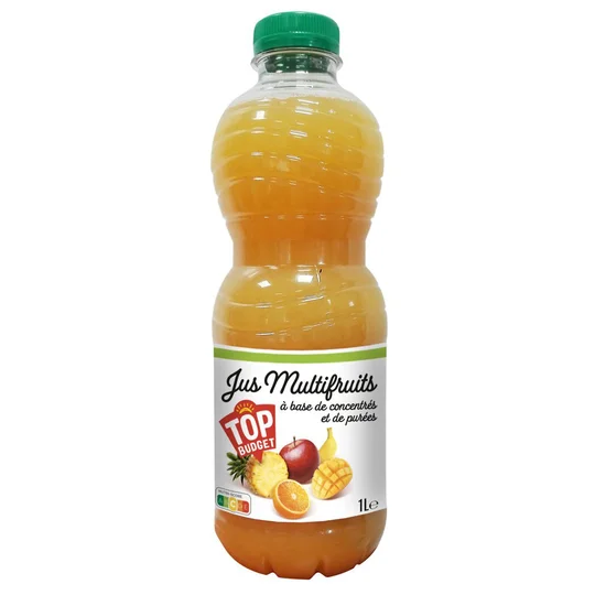 Jus multifruits à base de concentrés et de purées