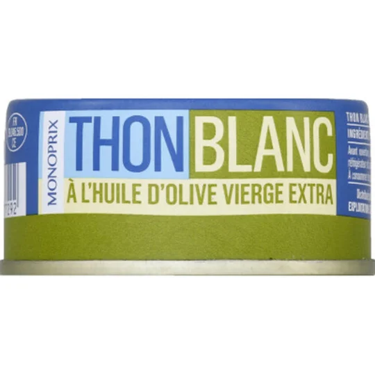 Thon blanc à l huile d olive vierge extra