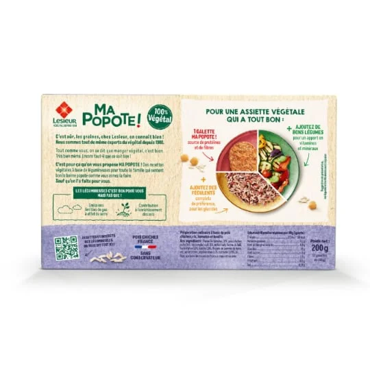 Galettes de pois chiches & riz