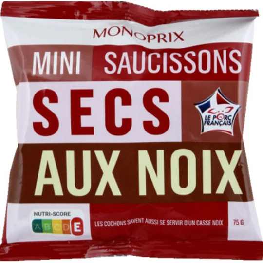Mini saucissons secs aux noix