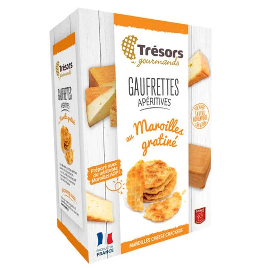 Gaufrettes Apéritives Maroilles Gratiné