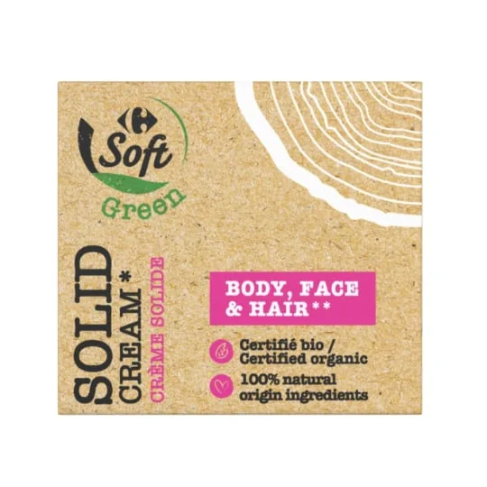 Crème solide corps, visage et cheveux