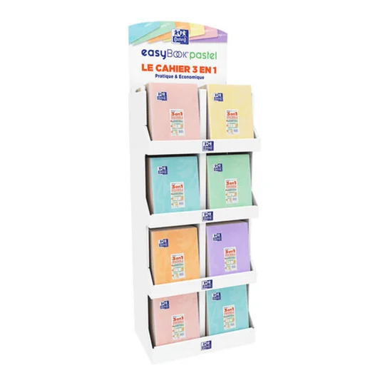 Cahier Piqûre EasyBook Pastel 240x320mm Assorti