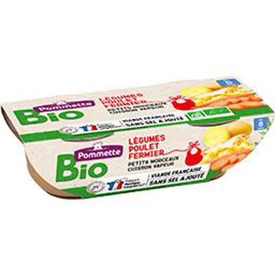 Légumes poulet fermier BIO, dès 8 mois