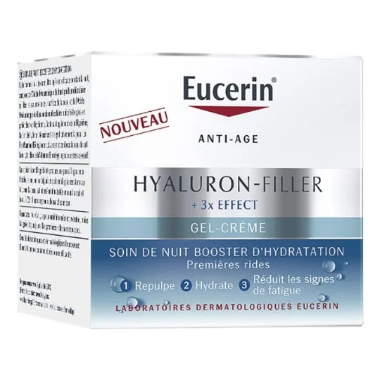 Gel-Crème Visage Soin De Nuit Booster D'Hydratation Anti-Âge Hyluron-Filler
