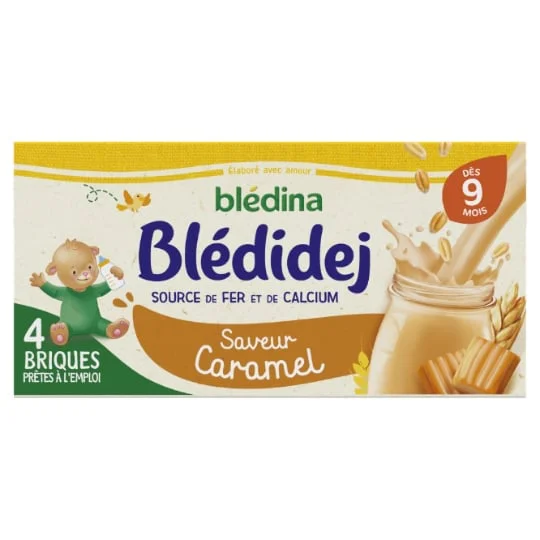 Lait et céréales bébé dès 9 mois saveur caramel