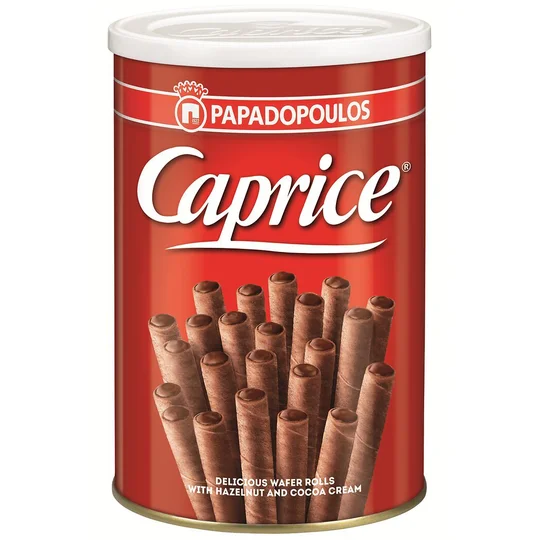 Gaufrette fourrée à la crème de noisette et cacao