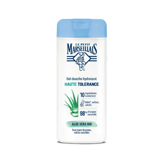 Gel Douche hydratant haute tolérance aloe vera Bio