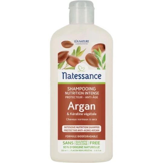 Shampooing à l'argan et kératine végétale