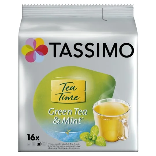 Café dosettes compatibles thé vert à la menthe x16