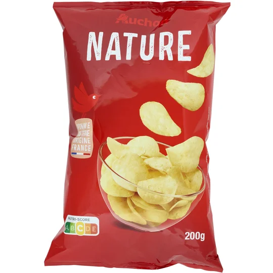 Chips nature à l'huile de tournesol