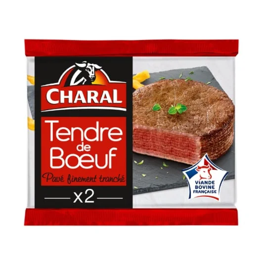 Viande Bovine: Pavé finement tranché