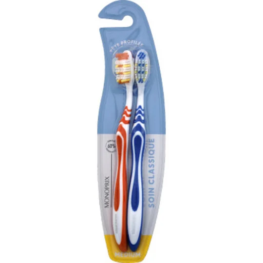 Brosse à dents medium x2