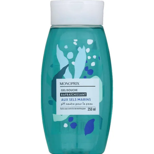 Gel douche aux sels marins