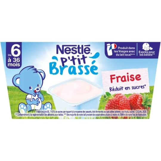 Desserts bébé 6+ mois, fraise