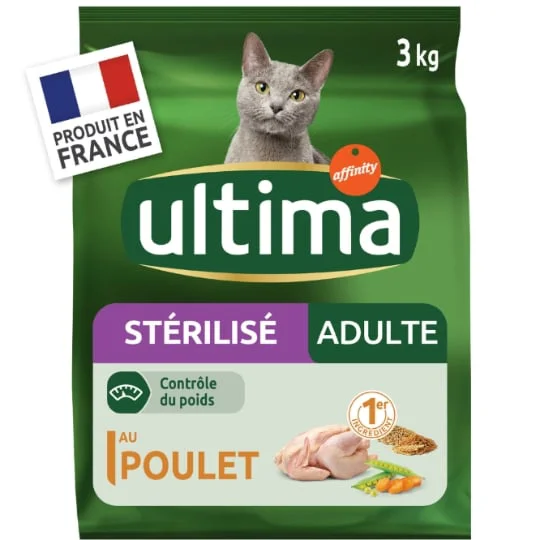 Croquettes pour chat stérilisés au poulet