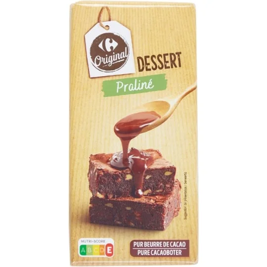 Chocolat dessert praliné