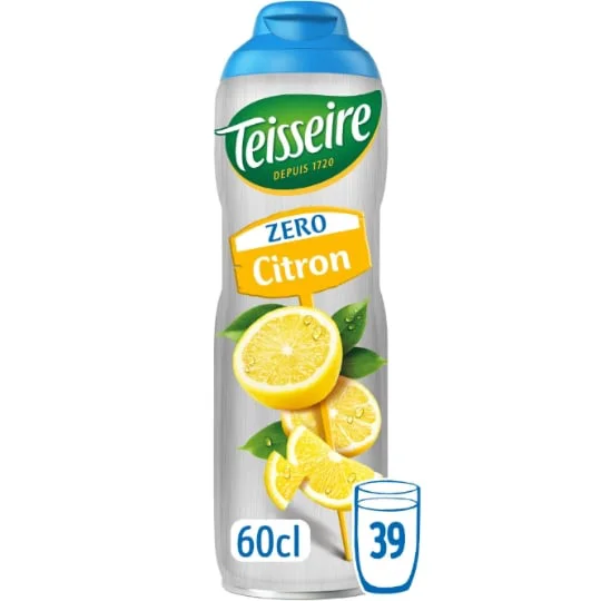 Boisson concentrée de citron sans sucres